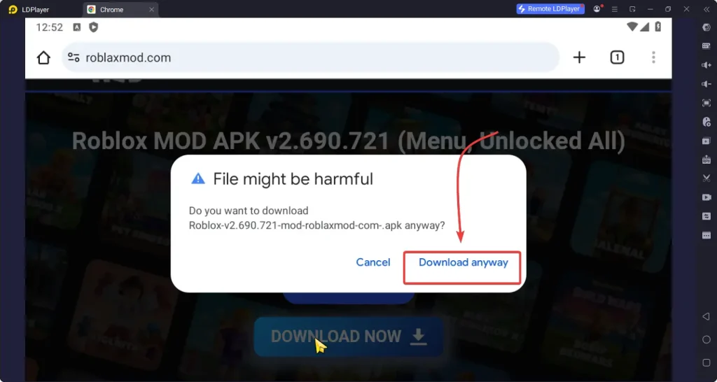 download roblox mod apk on pc