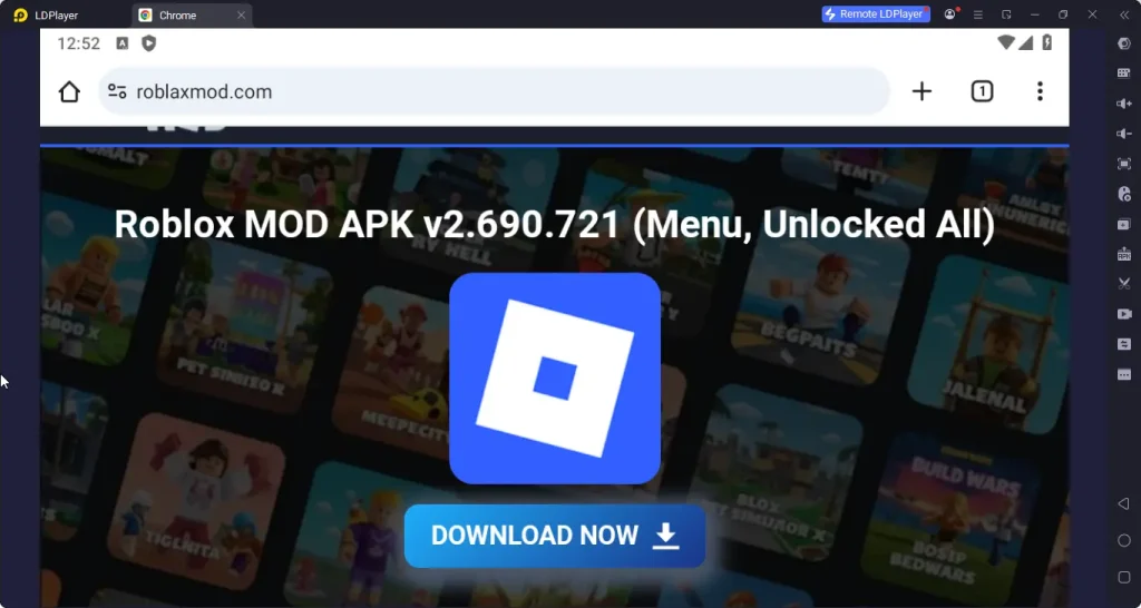 roblox on pc with emulator