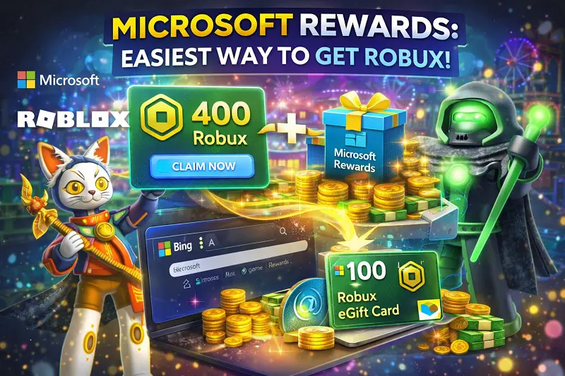 get free robux via microsoft rewards