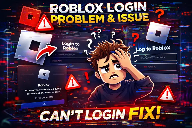 roblox login problems and issue
